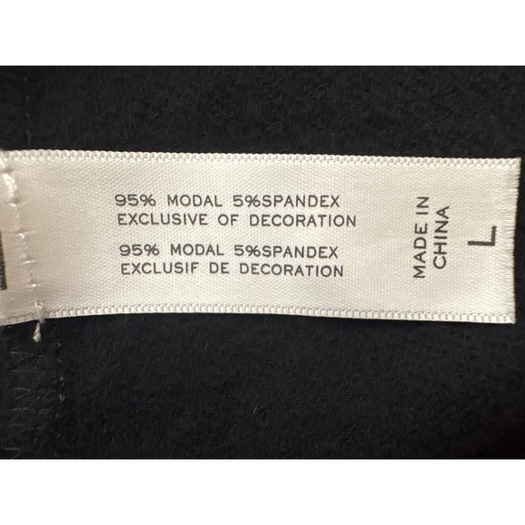 Midnight Carole Hochman Womens Black Pajama Pants Loungewear Set Size L Glam - Picture 5 of 13